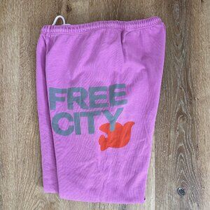Pink/Purple Freecity Sweatpants Size XS- Small Flaw